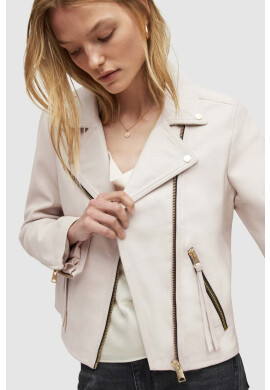 AllSaints Кожено яке в бяло с преходна изолация - Pepit.bg