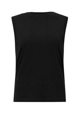 AllSaints Памучен топ в черно - Pepit.bg