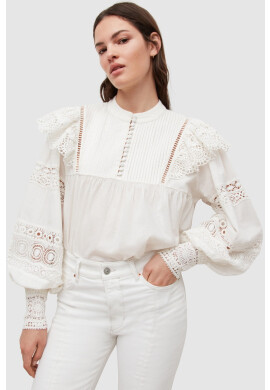 AllSaints Памучна блуза - Pepit.bg