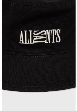 AllSaints Памучна капела в бяло от памук - Pepit.bg