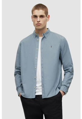 AllSaints Памучна риза в бяло - Pepit.bg