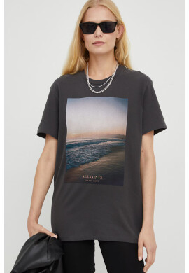AllSaints Памучна тениска - Pepit.bg