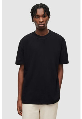 AllSaints Памучна тениска в бежово с принт - Pepit.bg