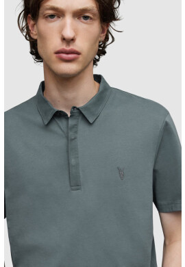AllSaints Памучна тениска с яка - Pepit.bg