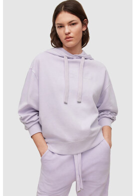 AllSaints Суичър в лилаво с изчистен дизайн - Pepit.bg