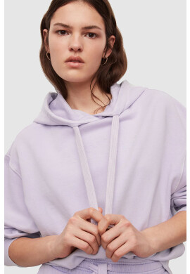 AllSaints Суичър в лилаво с изчистен дизайн - Pepit.bg