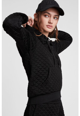 AllSaints Суичър дамски в черно с изчистен дизайн - Pepit.bg