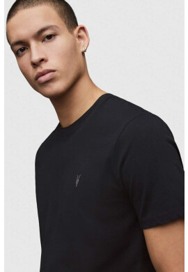 AllSaints Тениска в черно с изчистен дизайн - Pepit.bg