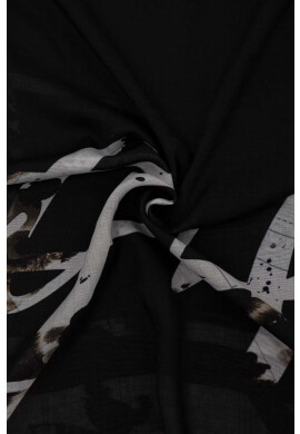 AllSaints Тънък шал в черно с десен - Pepit.bg