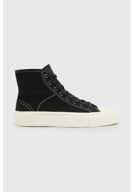 AllSaints Високи кецове Douglas Script High Top в черно - Pepit.bg