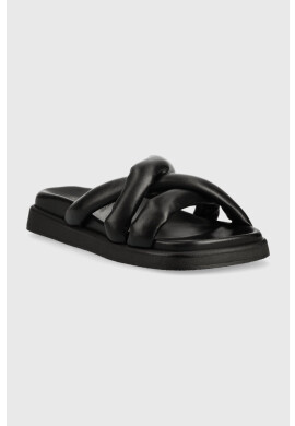 Alohas Кожени чехли Slip On Cross в черно S00202.25 - Pepit.bg