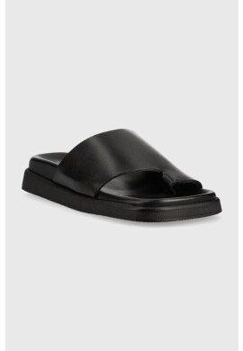 Alohas Кожени чехли Toe Ring Flop в черно S00174.25 - Pepit.bg