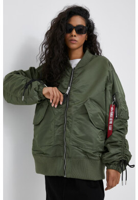 Alpha Industries Яке бомбър в зелено с преходна изолация - Pepit.bg