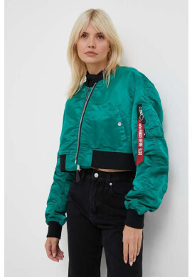 Alpha Industries Яке MA-1 BOXY WMN в зелено преходен модел - Pepit.bg