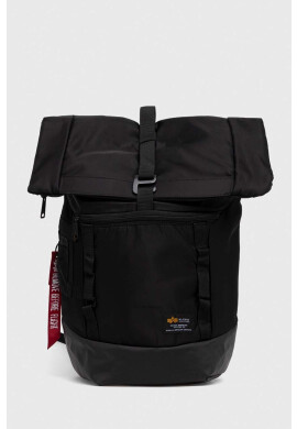 Alpha Industries Раница в черно голям размер с изчистен дизайн - Pepit.bg