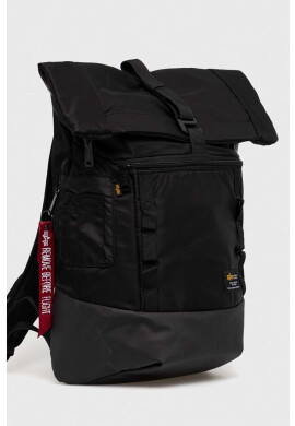 Alpha Industries Раница в черно голям размер с изчистен дизайн - Pepit.bg