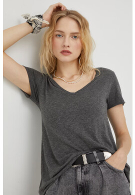 American Vintage Тениска в сиво - Pepit.bg