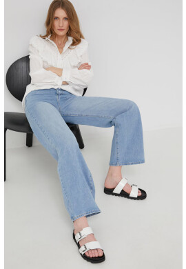 Answear Lab Дънки Premium Denim дамски с висока талия - Pepit.bg