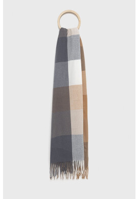 Answear Lab Шал дамски в тъмносиньо с десен - Pepit.bg