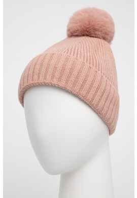 Answear Lab Шапка с вълна в розово от плътен трикотаж - Pepit.bg