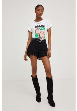 Answear Lab Тениска X limited collection BE SHERO в бяло - Pepit.bg