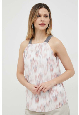 Armani Exchange Блуза в бяло с принт - Pepit.bg