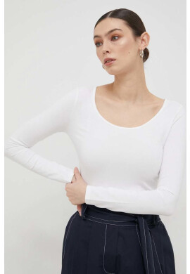 Armani Exchange Блуза с дълги ръкави в бяло - Pepit.bg