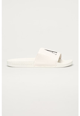 Armani Exchange Чехли мъжки в бяло - Pepit.bg