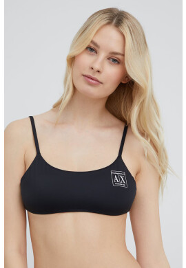 Armani Exchange Горнище на бански в черно с мека чашка - Pepit.bg
