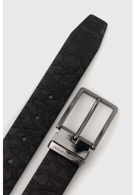 Armani Exchange Колан мъжки в черно - Pepit.bg