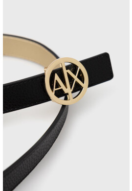 Armani Exchange Колан с две лица дамски в черно - Pepit.bg