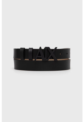 Armani Exchange Кожен колан дамски в черно - Pepit.bg