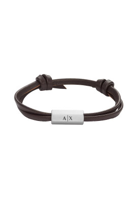 Armani Exchange Кожена гривна мъжка - Pepit.bg