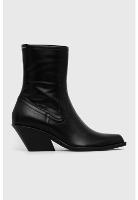 Armani Exchange Кожени каубойски ботуши - Pepit.bg