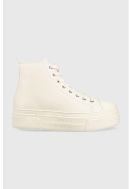 Armani Exchange Кожени кецове дамски в бежово XDZ021 XV571 00894 - Pepit.bg