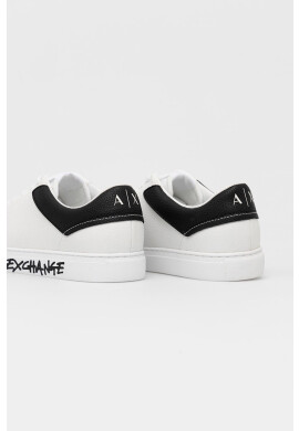 Armani Exchange Кожени маратонки в бяло - Pepit.bg