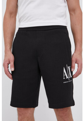 Armani Exchange Къс панталон мъжки в черно - Pepit.bg
