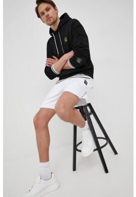 Armani Exchange Памучен къс панталон мъжко в бяло - Pepit.bg