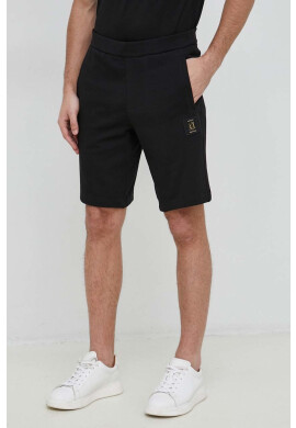 Armani Exchange Памучен къс панталон в черно - Pepit.bg