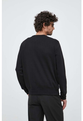 Armani Exchange Памучен суичър в черно с апликация - Pepit.bg