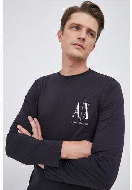Armani Exchange Памучна блуза с дълги ръкави - Pepit.bg