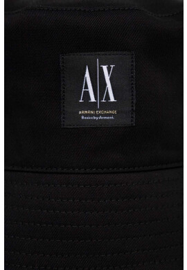 Armani Exchange Памучна капела в черно от памук - Pepit.bg
