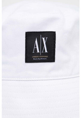 Armani Exchange Памучна капела в бяло от памук - Pepit.bg