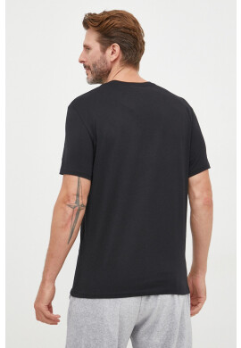 Armani Exchange Памучна тениска в черно с принт - Pepit.bg
