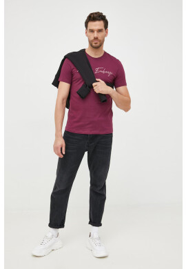 Armani Exchange Памучна тениска в бяло - Pepit.bg