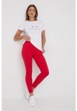 Armani Exchange Памучна тениска в бяло - Pepit.bg