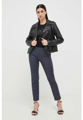 Armani Exchange Памучна тениска в черно - Pepit.bg