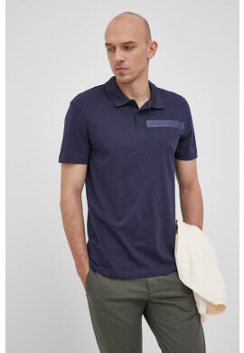 Armani Exchange Памучна тениска с яка - Pepit.bg