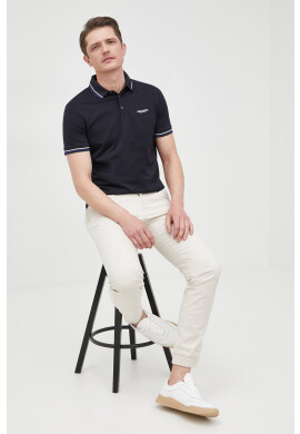 Armani Exchange Памучна тениска с яка - Pepit.bg