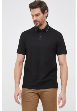 Armani Exchange Памучна тениска с яка - Pepit.bg
